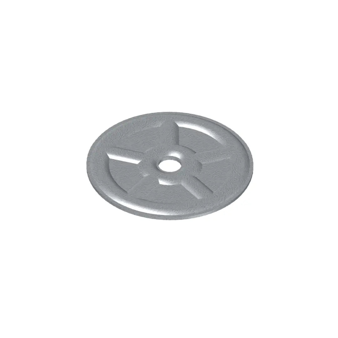 DVP-EF-5010N drukverdeelplaat - Aluzinc - Ø 50 mm