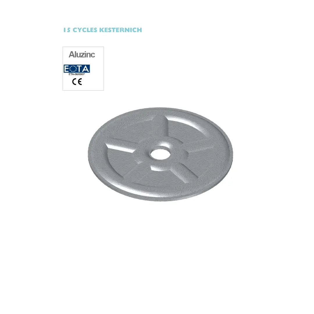 DVP-EF-5010N drukverdeelplaat - Aluzinc - Ø 50 mm