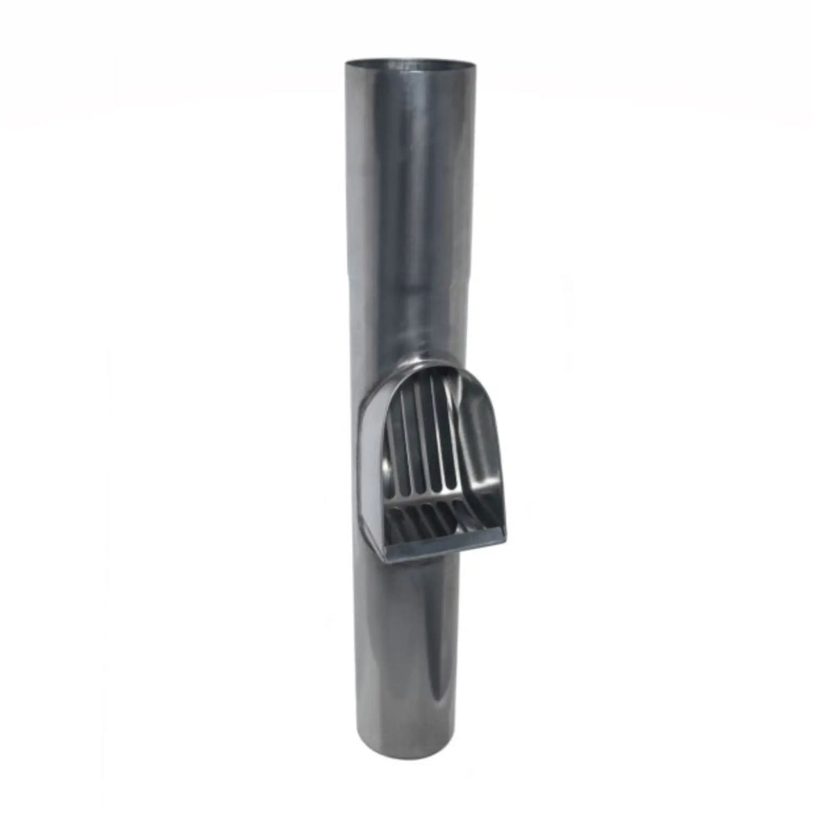 Zinken Bladvanger Ø80 mm met RVS Rooster – Voor Regenpijp / HWA