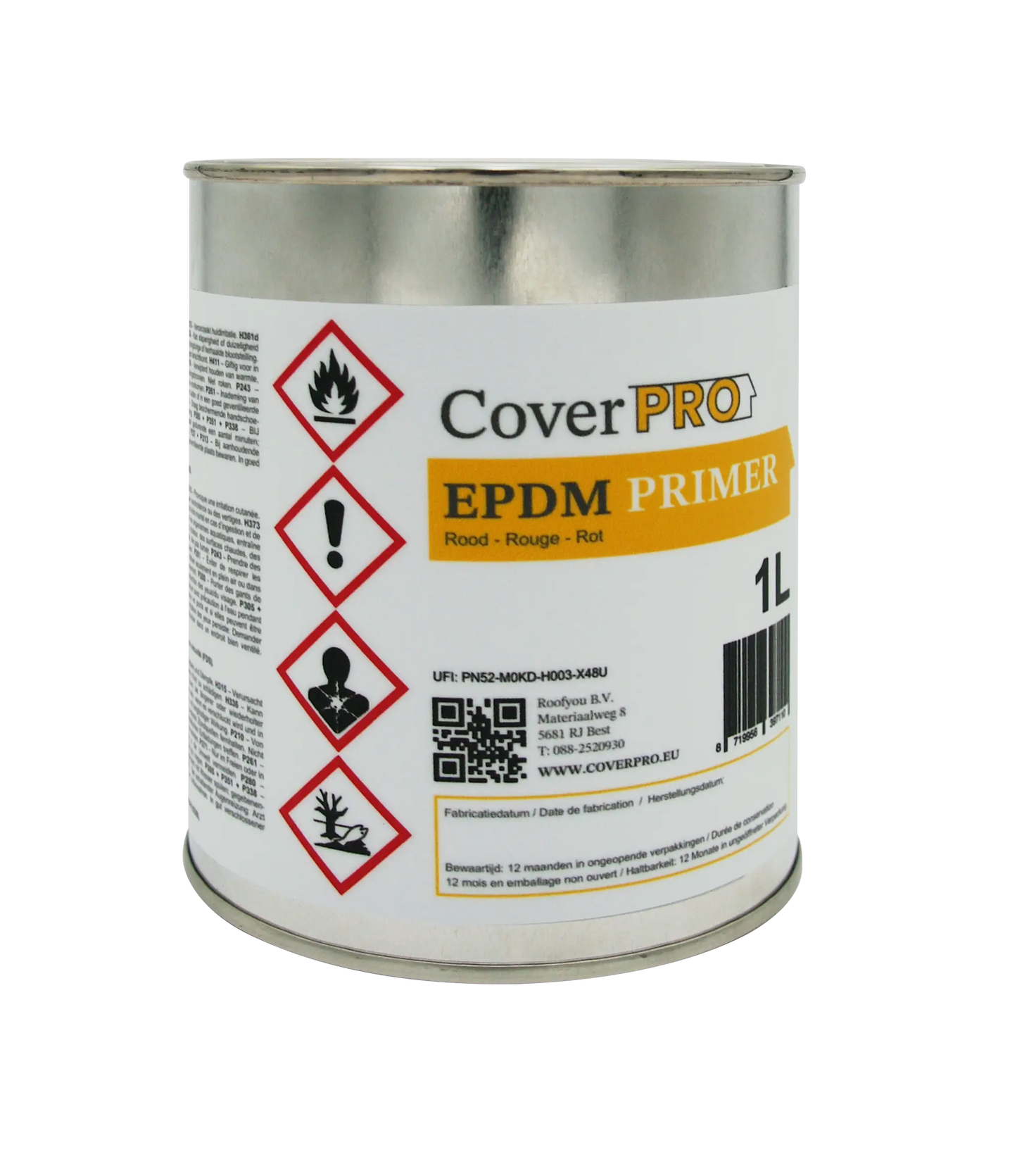 CoverPRO EPDM Primer 1L | Hechtprimer voor EPDM en Zelfklevende Dakproducten