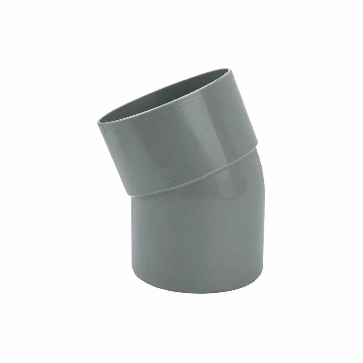 HWA Bocht 22° 80 mm PVC Grijs – Mof/Spie