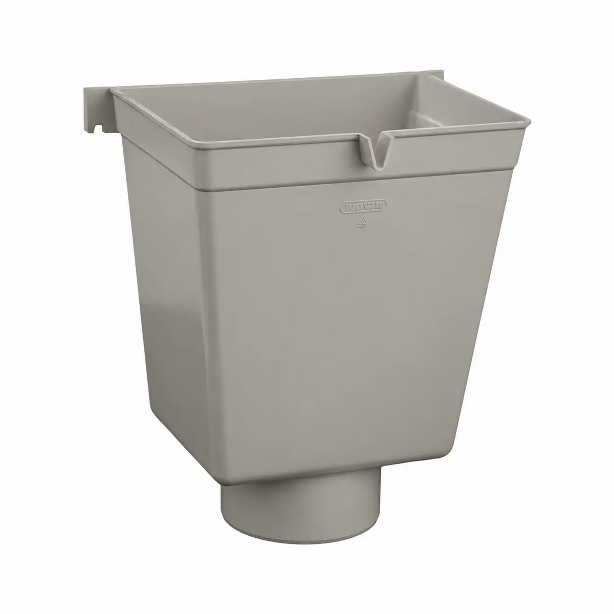 HWA Vergaarbak Model II 80 mm PVC Grijs
