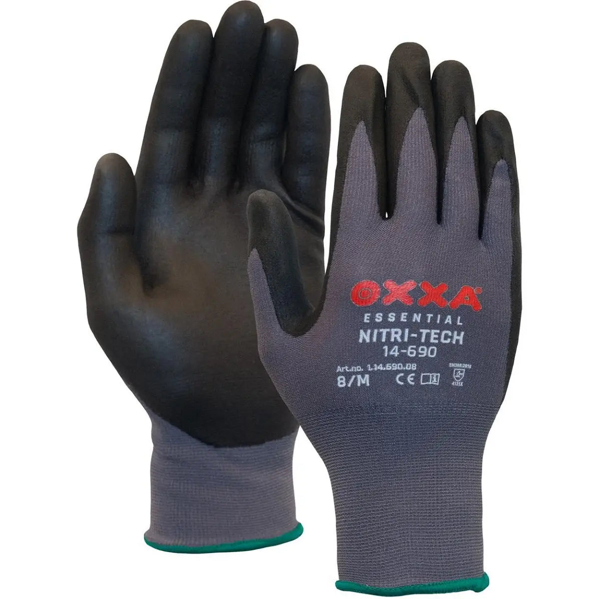 OXXA Nitri-Tech 14-690 Werkhandschoenen | Zwart/Grijs
