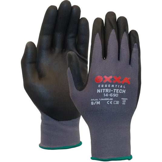 OXXA Nitri-Tech 14-690 Werkhandschoenen – Zwart/Grijs